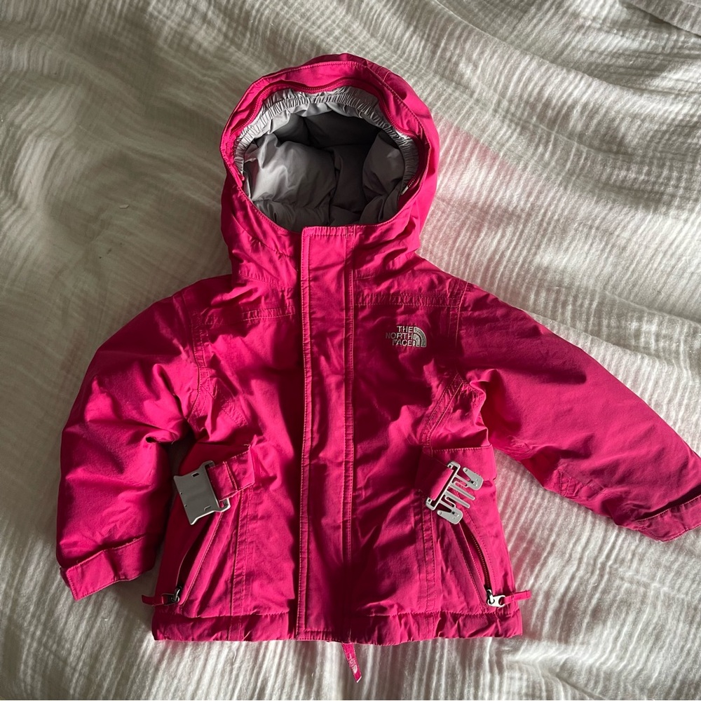 The North Face Fuchsia Hooded Jacket 2T